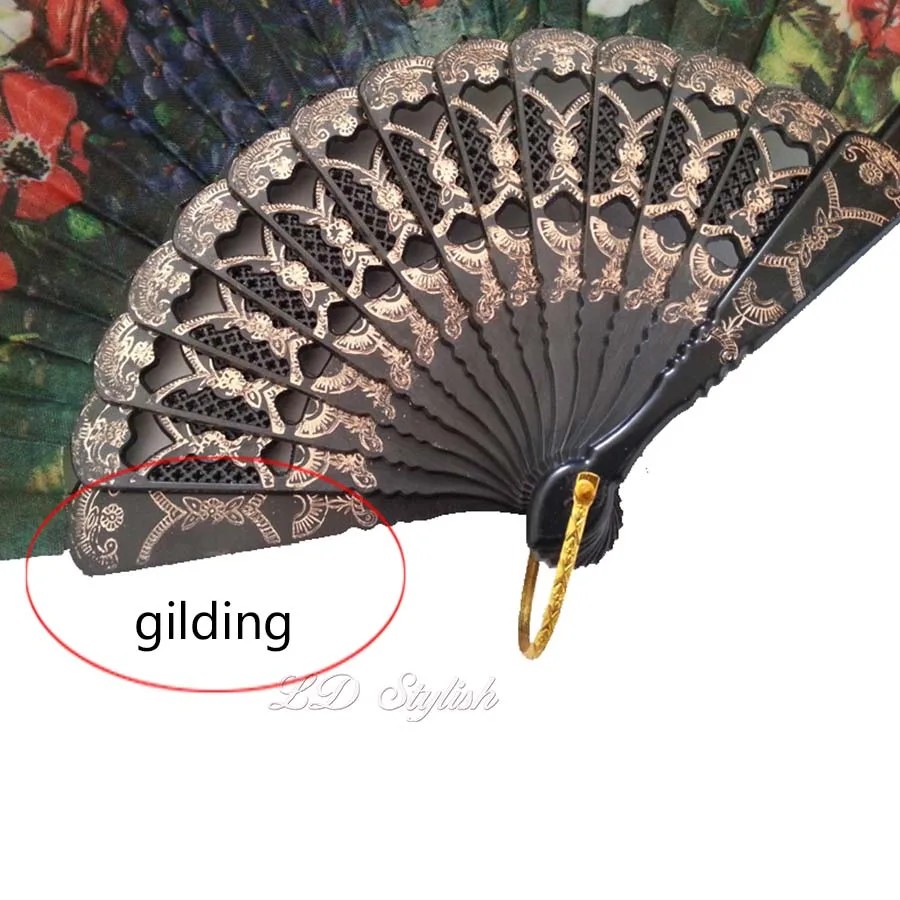 Складной вентилятор испанский фанат танцы классика джаз танец обучение LD0001FA -