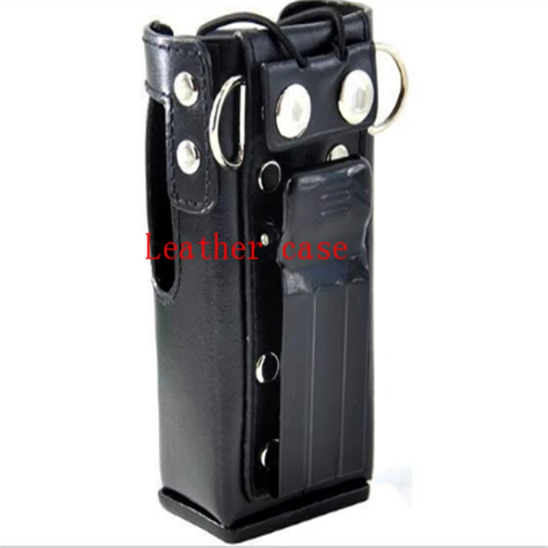 

Baofeng Walkie Talkie Accessories leather bag for motorola gp328,gp340,gp380,gp3188,ep450,ht750 etc Leather case shoulder holder
