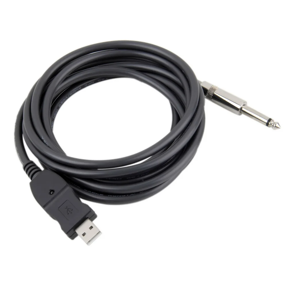 SEWS 1 шт. Прямая поставка 3 м Гитара Бас 1/4 ''USB к 6 мм Разъем соединительный