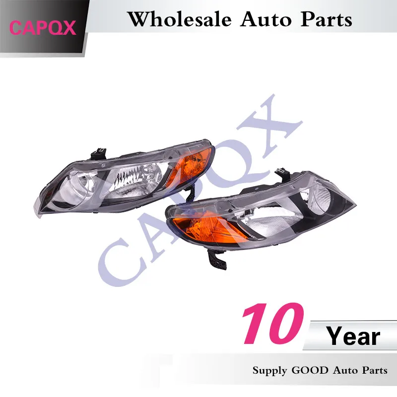 Capqx 2 шт передняя фара головной светильник 33151-SNA-H02 33101-SNA-H02 для CIVIC/CIVIC Гибридный 2006 2007 2008