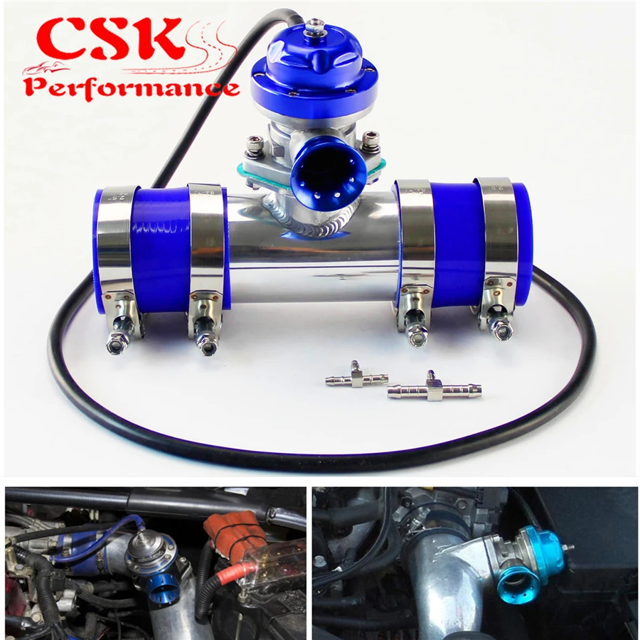 Тип-RS 30PSI выдувной клапан BOV + 2 дюйма фланец трубы адаптер силиконовый шланг