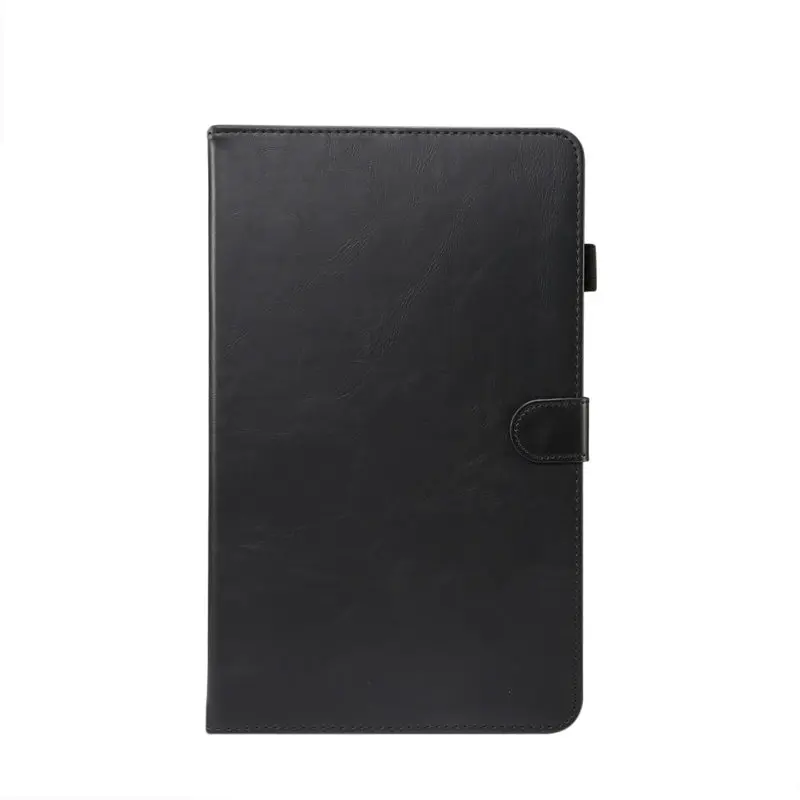 Black Luxury Case For Samsung Galaxy Tab A 10.1 inch T510 T515 SM-T515 T510 Cover Funda Tablet PU Leather Stand Shell+Film+Pen - Цвет: Black
