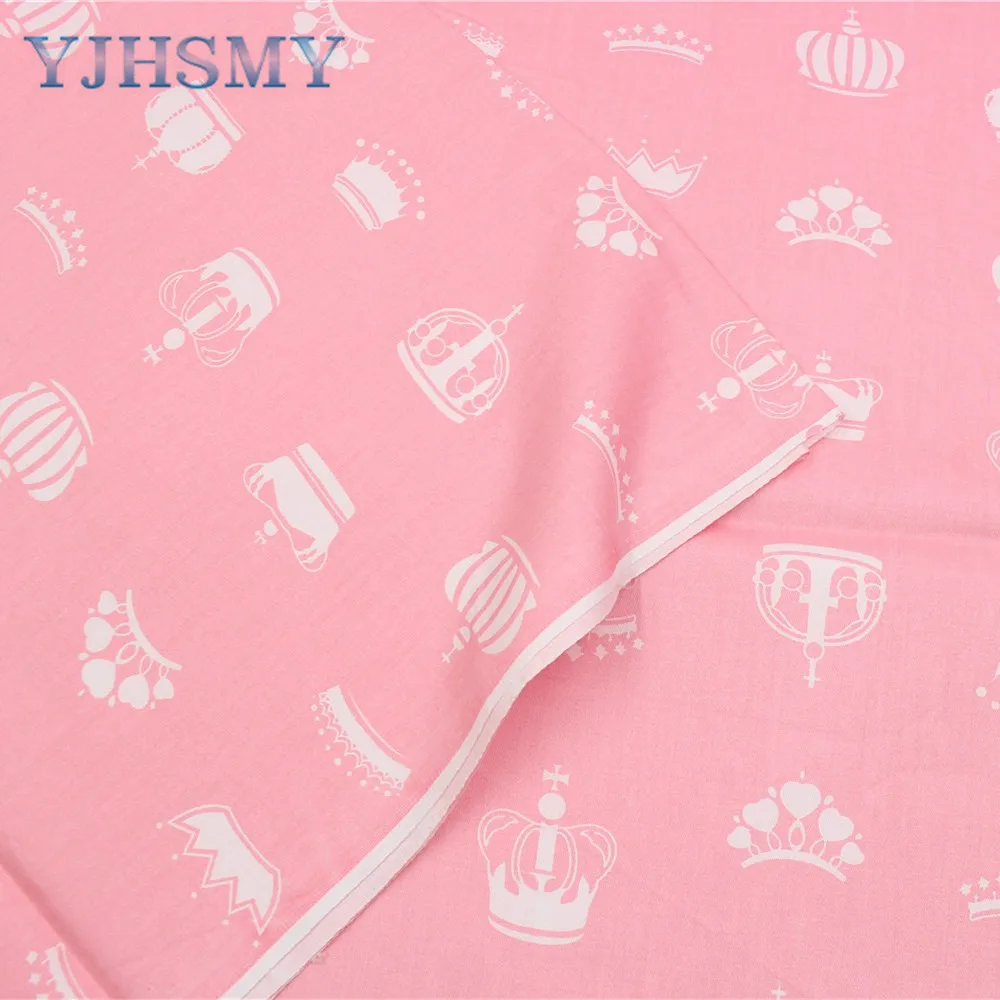 YJHSMY 177281 хлопковая ткань с короной ширина 50x160 см/шт набор постельного белья ручной