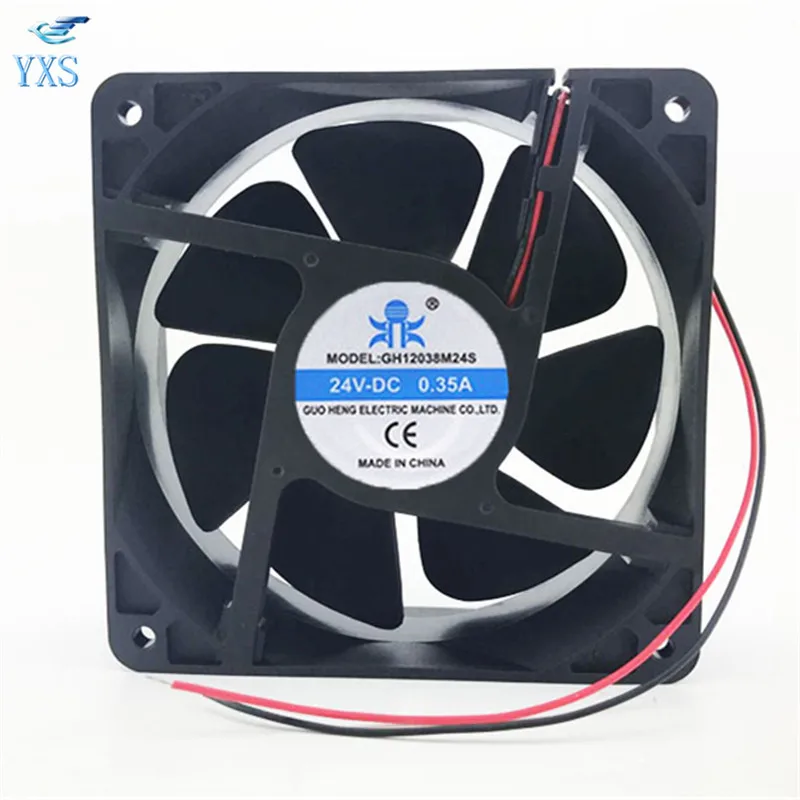 GH12038M24S DC 24V 0.35A 2 провода 3200 об/мин 12038 12 см 120*120*38 мм вентилятор охлаждения|fan fan|fan