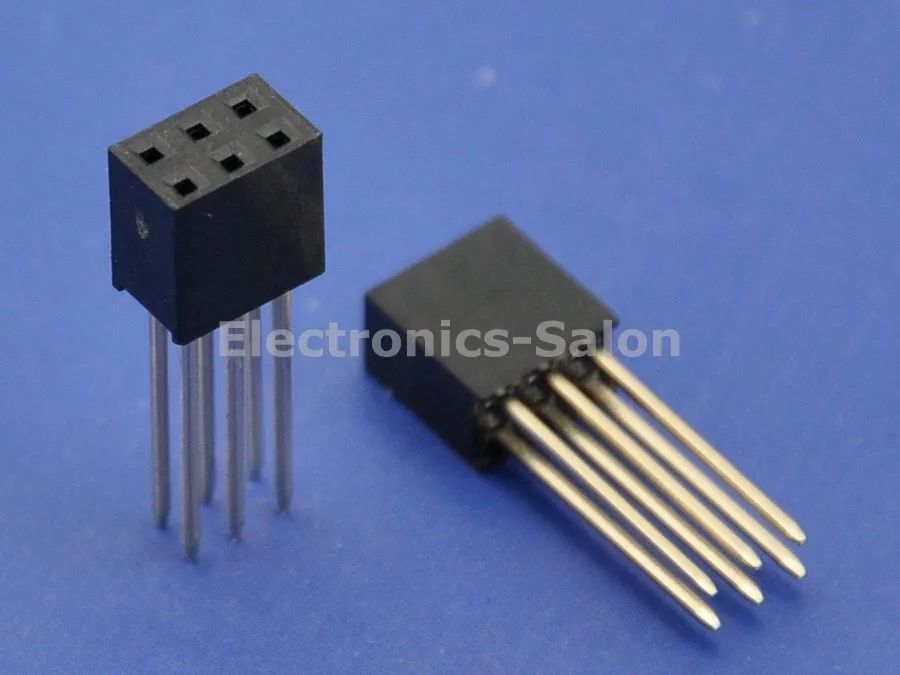 (10 шт./лот) 2x3Pin Dual Row 15 мм высокий Заголовок Разъем для ICSP.|connector 10|connector socketconnector header |