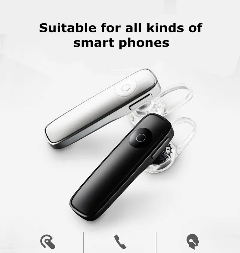 M165 беспроводные Bluetooth наушники с микро-телефоном, регулируемым объемом для Apple iPhone Xiaomi huawei iPad Android phone