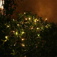 Outdoor Solar panel Powered 7 Colors Light 100 LED automatic Garden waterproof Christmas Party String Fairy Decoration Lamps