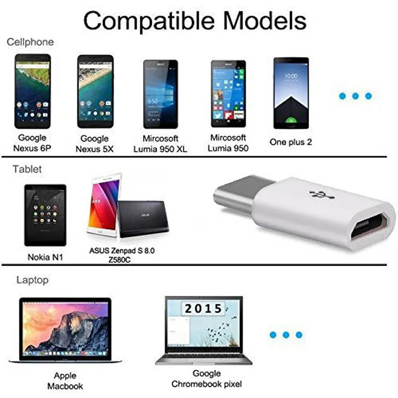 Адаптер Micro usb для type-c 10PCStype-c c адаптер 3 0 зарядный преобразователь данных samsung s8 s9