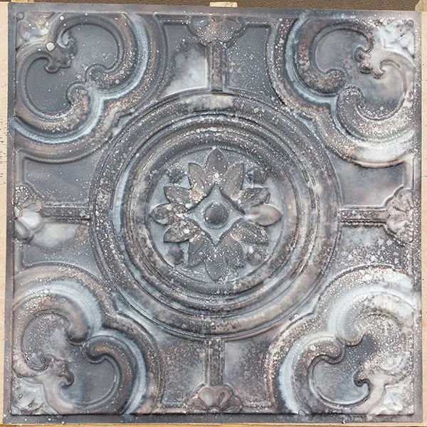 reclaimed tin Клей до потолочной плитки кафе-бар декор для ресторана искусственное Олово потолочные панели PL50 - Цвет: reclaimed tin