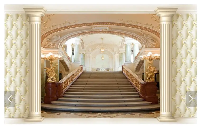 Индивидуальные 3d фото обои ТВ фотообои Европейский Римский колонна пространство