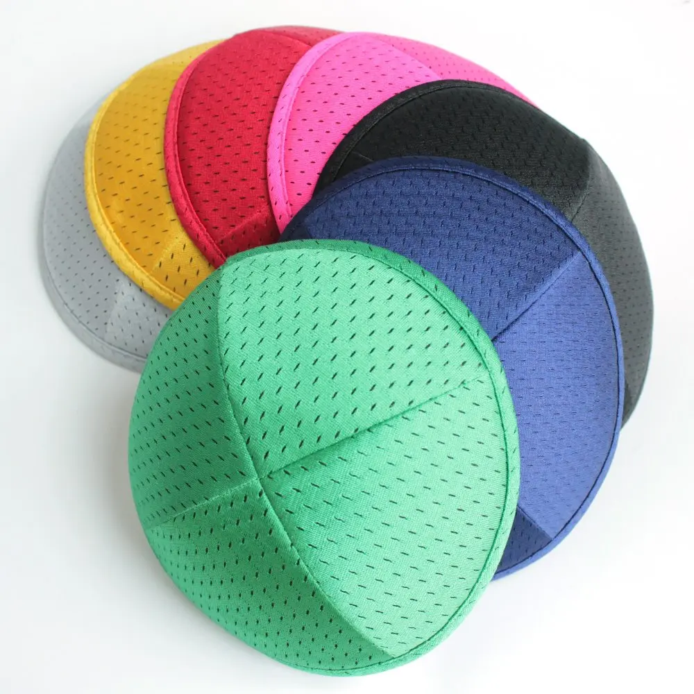 150 шт. различные цвета сетчатая ткань kippot еврейский Yarmulke Kippah Kippot Череп кепки 17