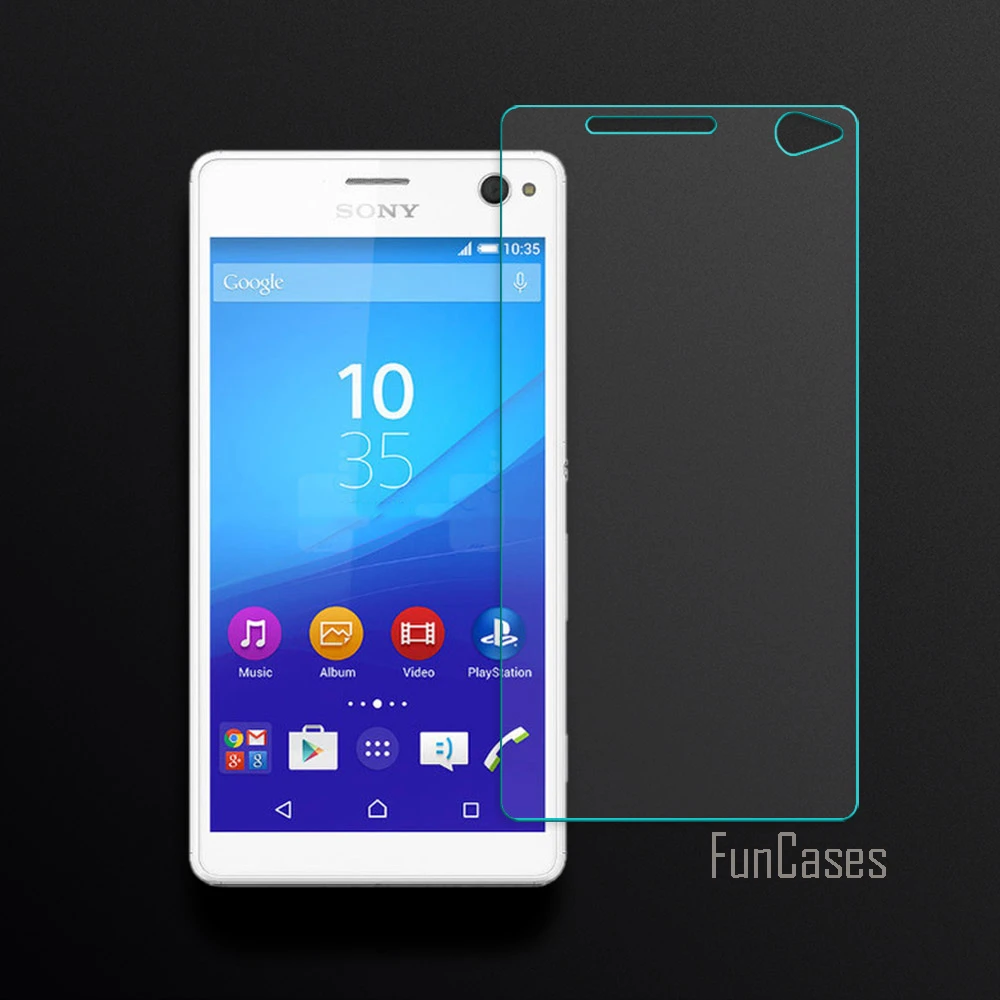 2.5D изогнутый край Экран для sony Xperia C4 E5303 E5306 E5353 закаленное Стекло передняя защита