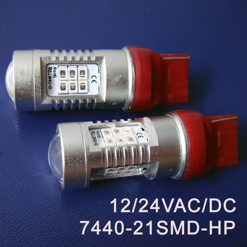 High quality 12/24VAC/DC T20 7440 W21W Car led Light Bulb lamp Auto led Rear light, Led Reverse Light free shipping 20pcs/lot