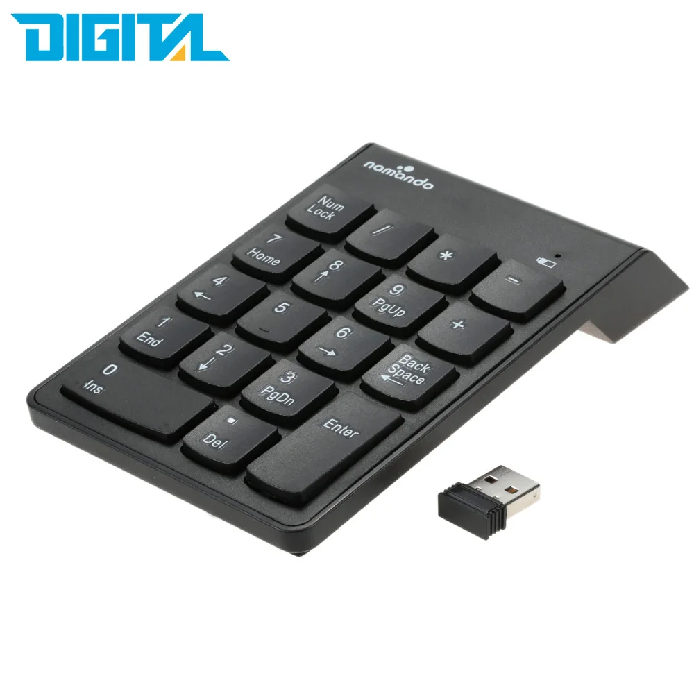 2 4G USB цифровая клавиатура беспроводной номер Pad 18 клавиш мини Для iMac/MacBook Air/Pro