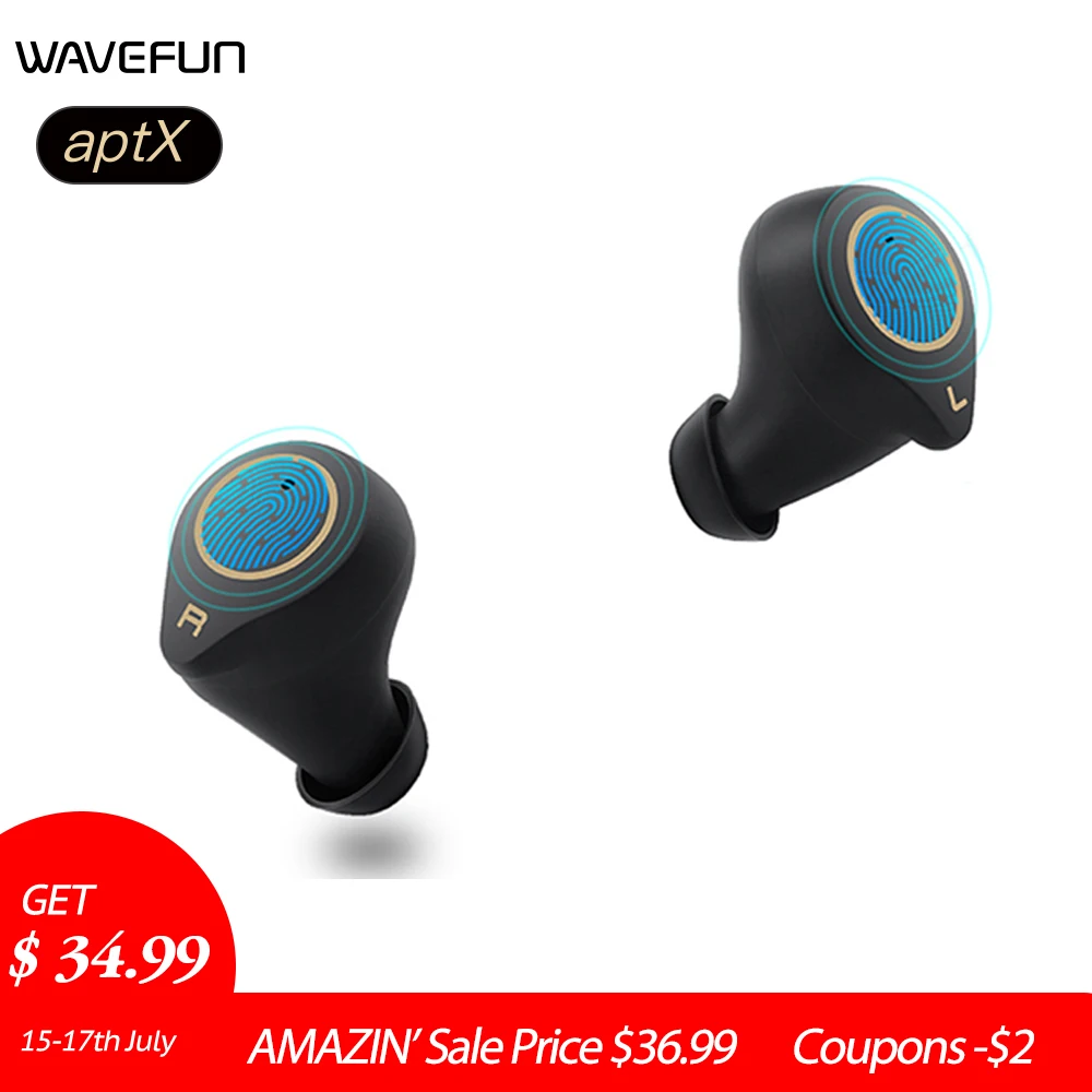 Wavefun XPods 3 беспроводные наушники для тренировки aptX AAC HIFI IPX7 водонепроницаемые Bluetooth