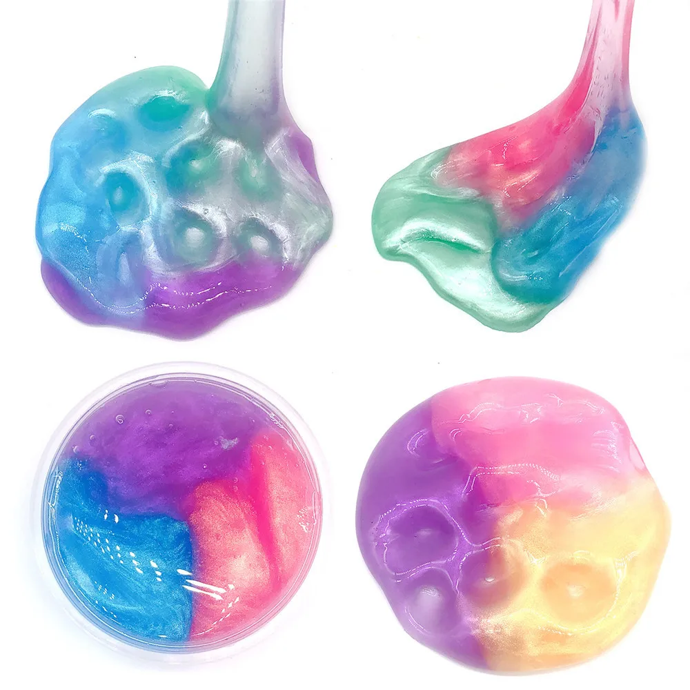 Прозрачный кристаллический слайм глина игрушки легкий пластилин талисманы