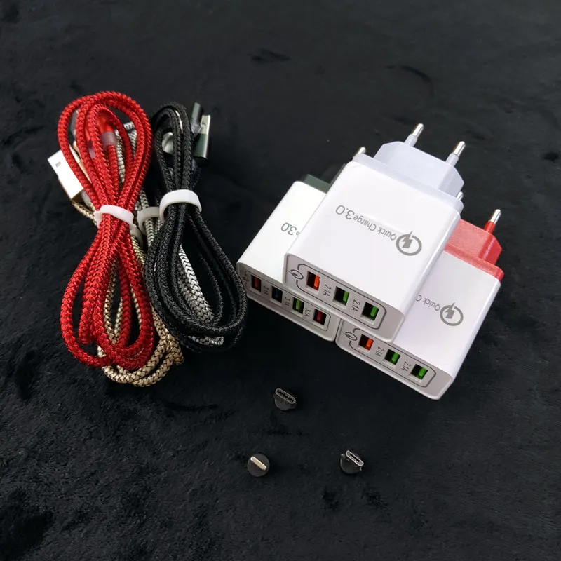 Быстрое зарядное устройство USB 3 0 магнитное для iphone 5 6 7 8 plus X XS MAX XR Samsung Xiaomi Moto 8Pin Micro