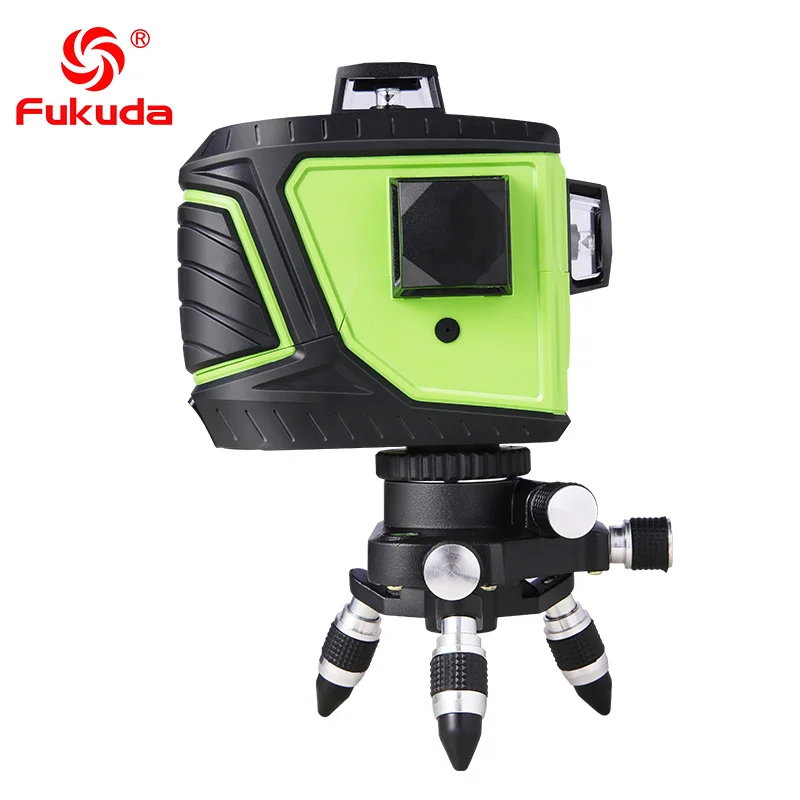 Fukuda 12 линий MW 93T 3GJ литиевая батарея зеленый лазерный уровень 360 вертикальный и