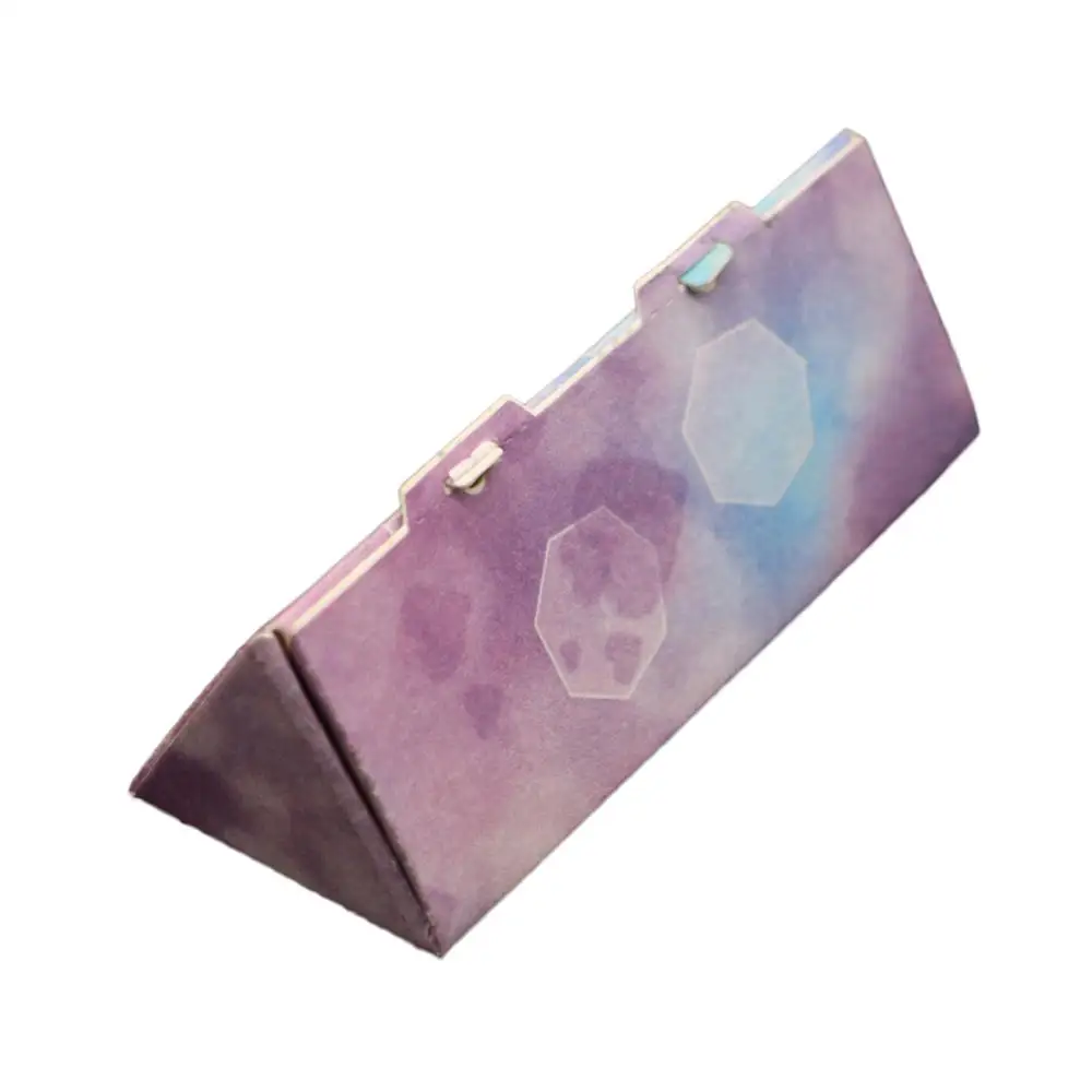 Металлический трафарет в виде треугольной колонны для рукоделия скрапбукинга