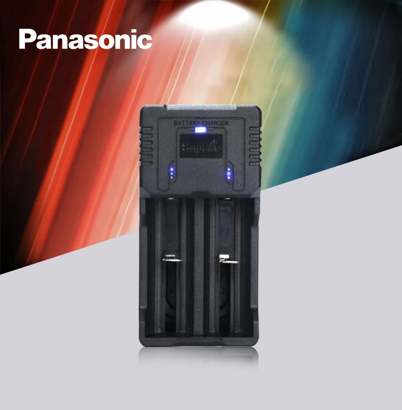 

4pc Panasonic 100% New Original NCR18650B 3.7 v 3400 mah 18650 Lithium Li-ion Rechargeable Battery AND Fast Charger Best Quality