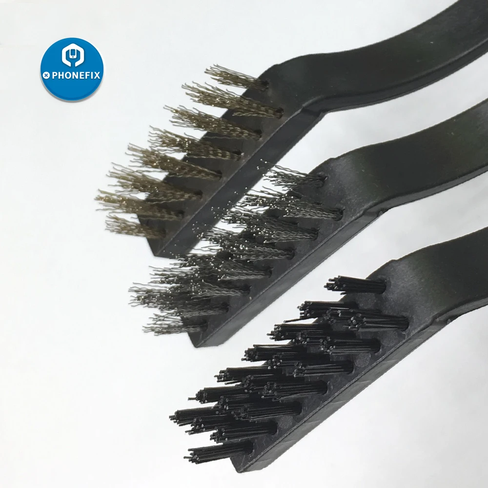 PHONEFIX 3 в 1 Сталь многоцелевой Анти-статический Чистящая Щетка для Мобильный