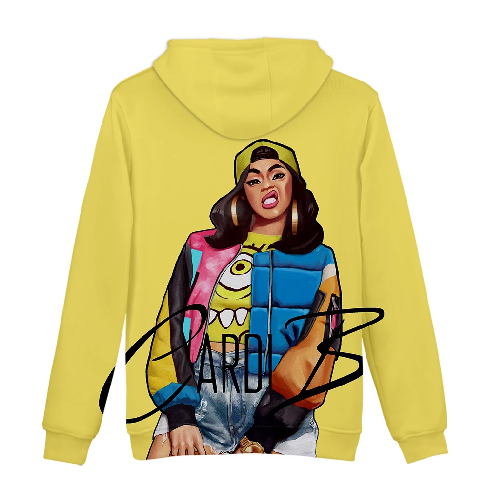 Толстовка rapper Cardi B 3D Толстовка Женская толстовка с принтом утонченность Cardi B Толстовка Мужская Хип-Хоп Harajuku Толстовка XXS-4XL