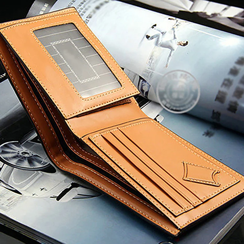 Мужской модный Карманный Кошелек из искусственной кожи клатч держатель для карт