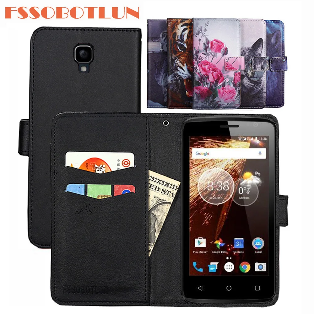 

FSSOBOTLUN для Highscreen Easy F pro, чехол из искусственной кожи в стиле ретро, откидная крышка, чехол с магнитной застежкой, модные чехлы-бумажники с подс...