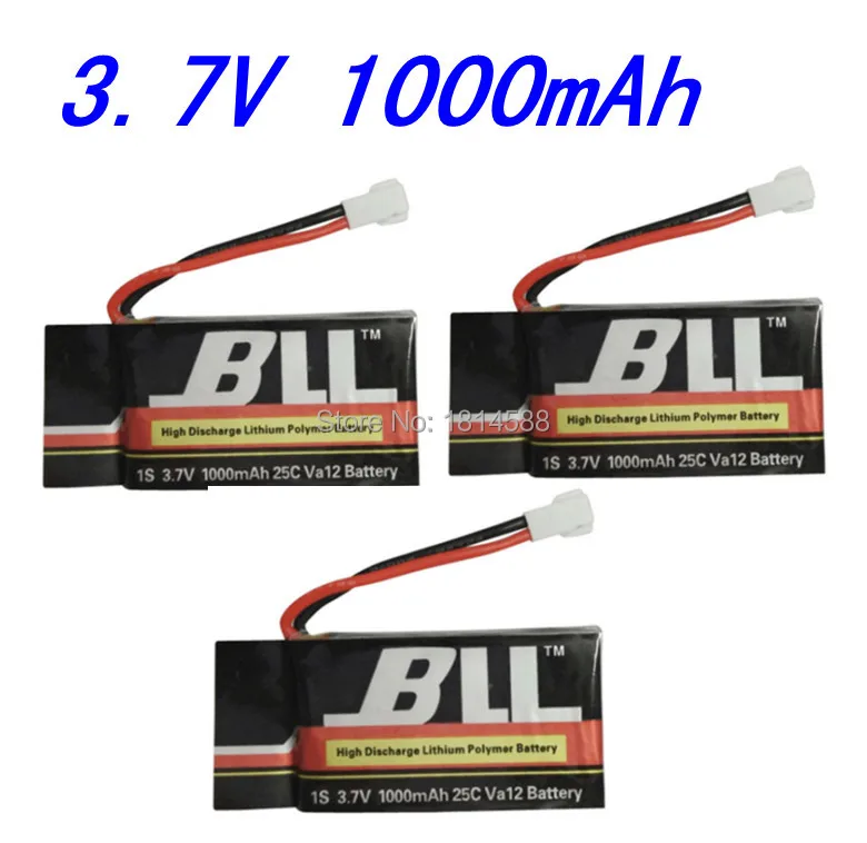 

3PCS Syma X5SW X5SC X5S Spare Part 3.7V 1000Mah 25C Va32 Upgraded Lipo Battery