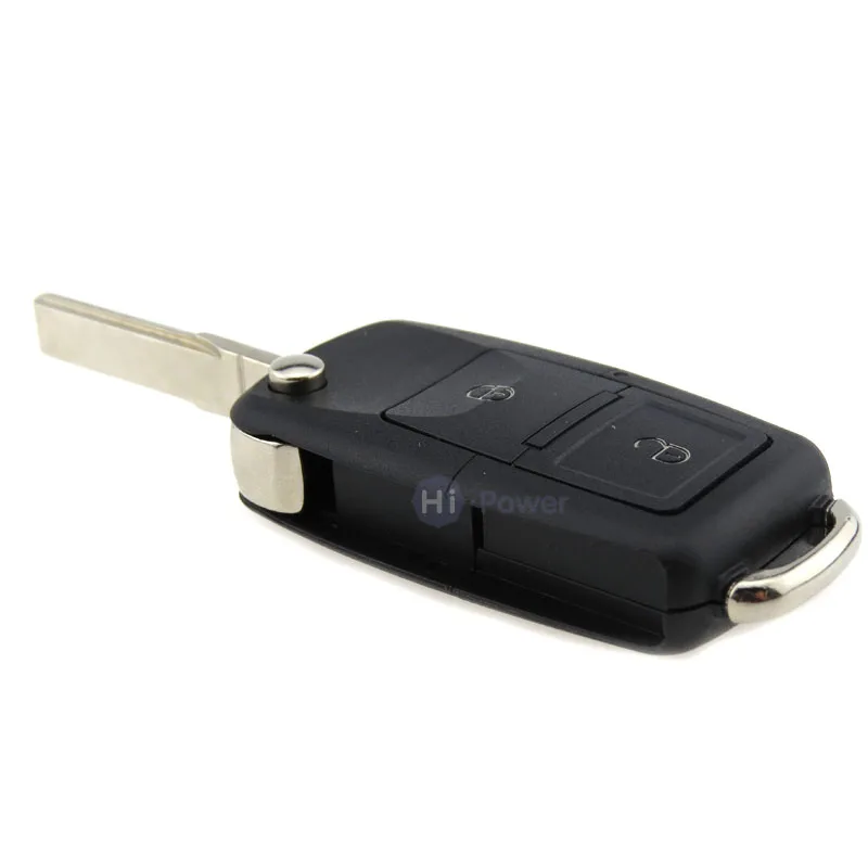 2 Buttons Flip Remote Key Shell fit for VOLKSWAGEN VW Golf Polo Passat SEAT SKODA Button (Fits: Volkswagen) | Автомобили и