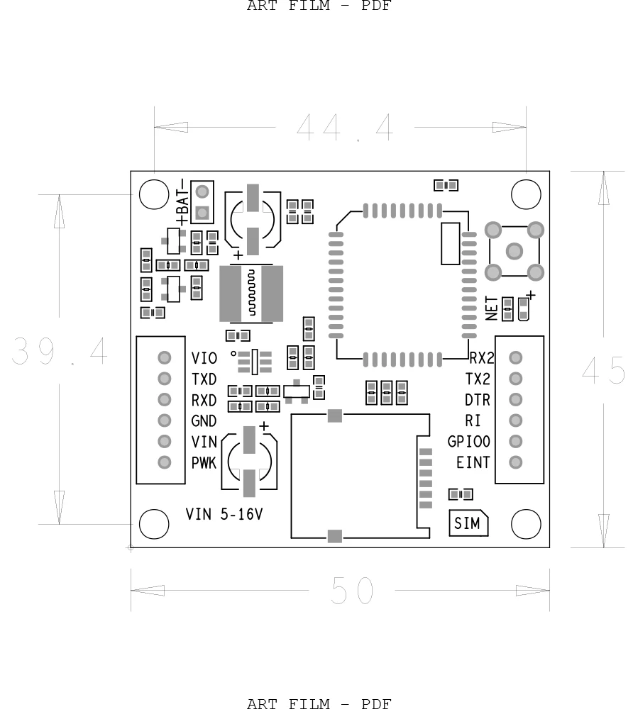 SIMCOM SIM7020 SIM7020C макетная плата Многодиапазонная B1/B3/B5/B8 LTE NB-IoT совместима с SIM800C