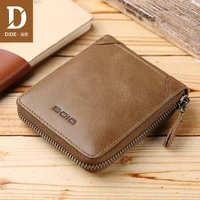 dide 2018 fashion small men wallets male genuine leather short coin purse small vintage wallets brand high quality designer