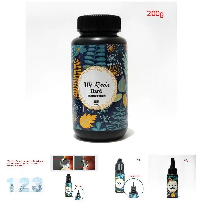 10/15/25g UV Ultraviolet Resin Gel Curing Quick-drying Non-toxic Transparent Sunlight Activated Hard E2S | Дом и сад