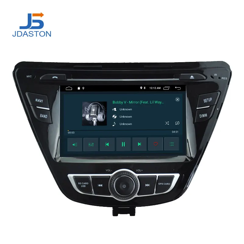 JDASTON Android 10 Автомобильный DVD плеер для Hyundai ELANTRA 2013 2014 2015 Мультимедиа GPS навигация 2Din
