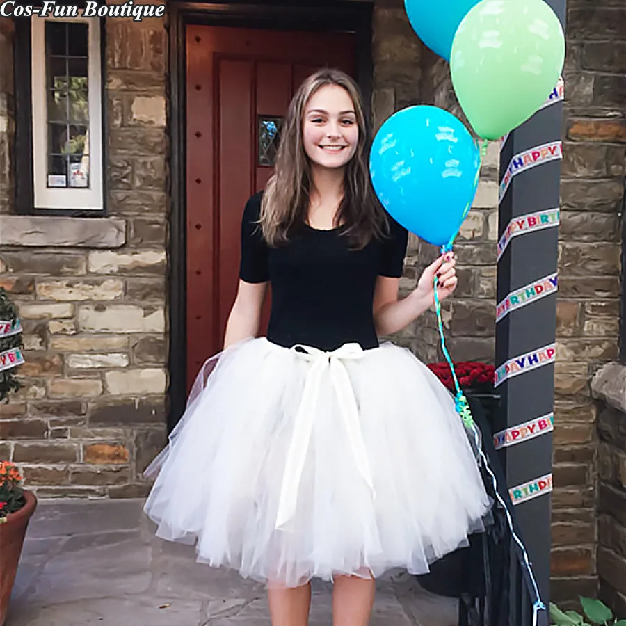 Women Tutu Skirt Casual 2018 Ivory Bachelorette Adult Wedding Pure And Sweet Party Girl layered Clothes One Size 50cm | Мать и ребенок