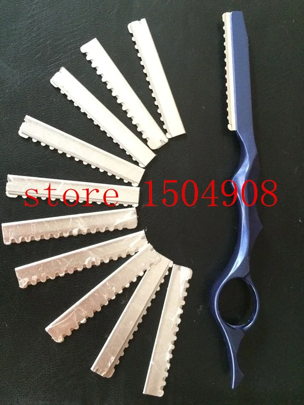 Японская стальная Филировочная бритва с лезвиями прямая салонная