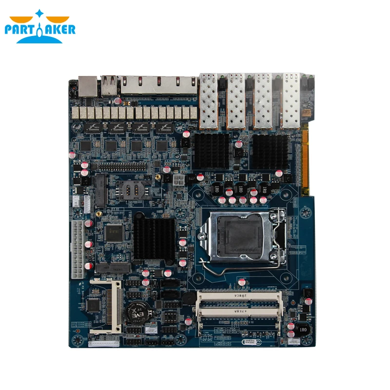 Аппаратный брандмауэр с Intel Z87 I5 4430 4 LAN SPF портами Mikrotik ROS PARTAKER R20 8G RAM 128G