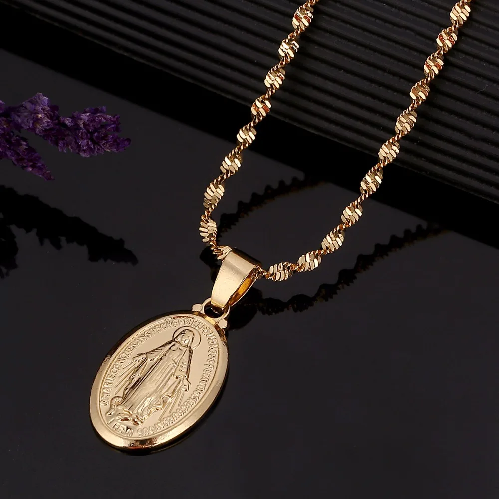 Женское ожерелье с подвеской Богородица|mary pendant|virgin mary pendantvirgin |