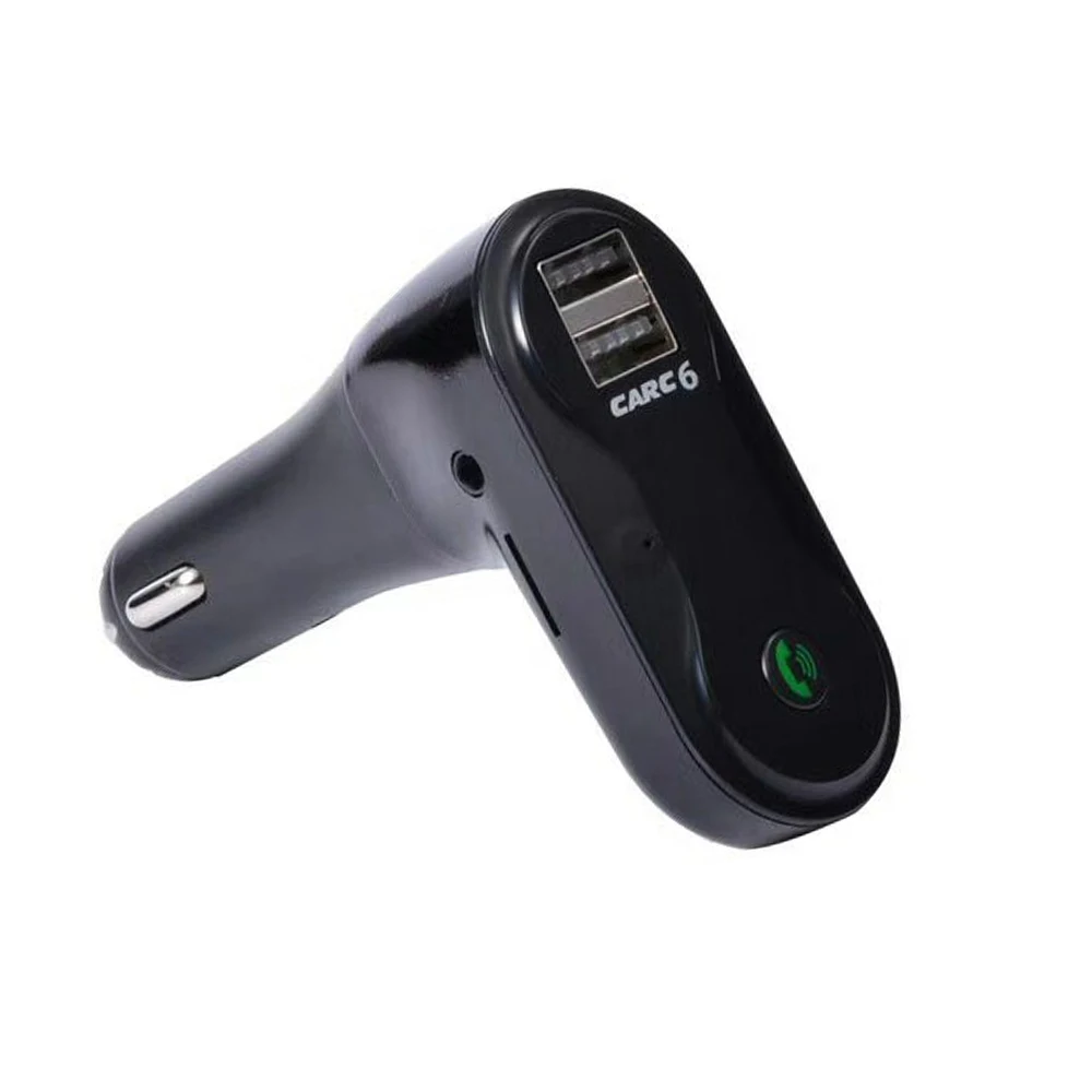 JINSERTA 10 шт./лот Hands Free беспроводной Bluetooth fm-передатчик+ AUX модулятор Автомобильный комплект MP3 плеер TF SD USB LCD автомобильные аксессуары - Название цвета: Черный