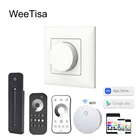 Светодиодный диммер Triac 220 в 230 В 110 В, беспроводной Радиочастотный пульт дистанционного управления, регулируемая ручка, Wi-Fi, умный переключатель света, диммер для светодиодной лампы