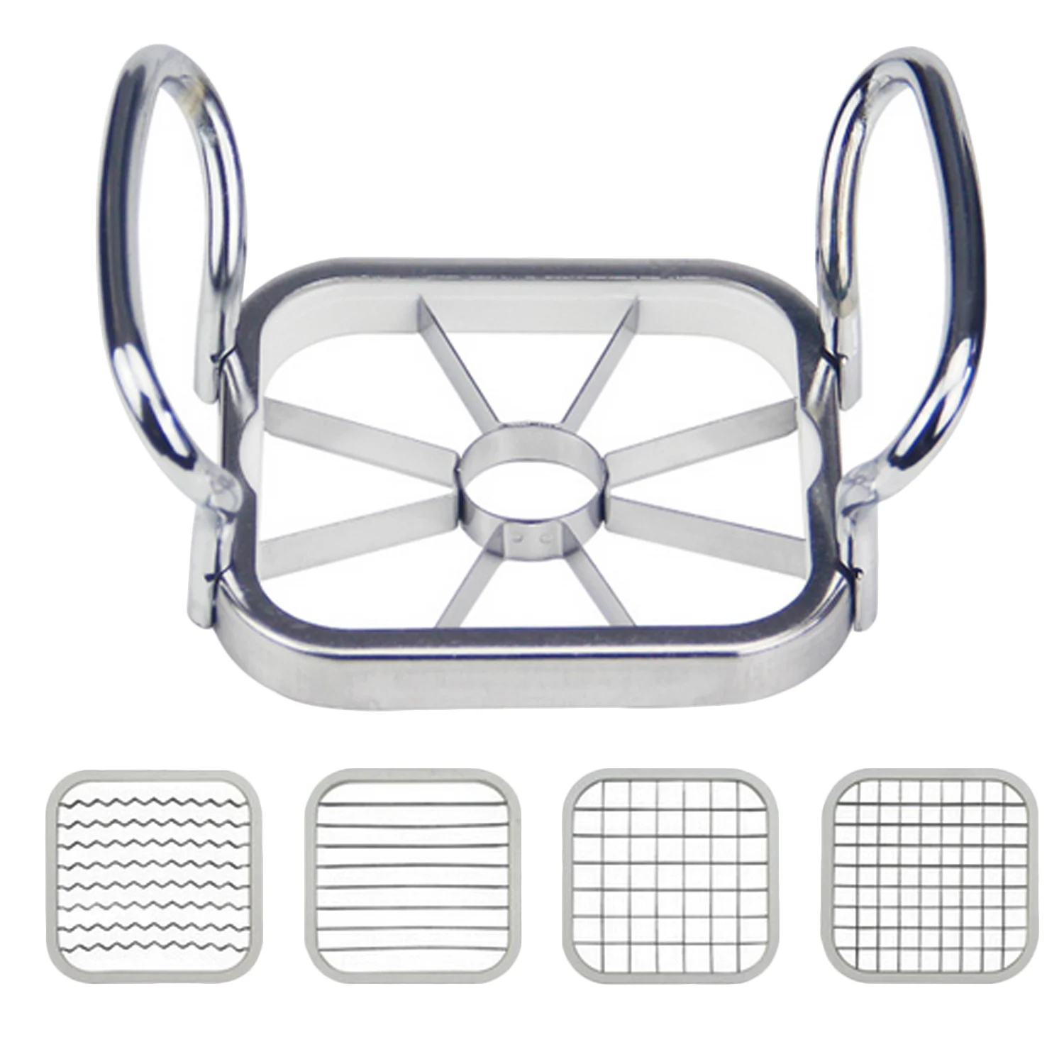 Behogar 5 в 1 Многофункциональный фрукты овощи Slicer измельчитель со сменными лезвиями