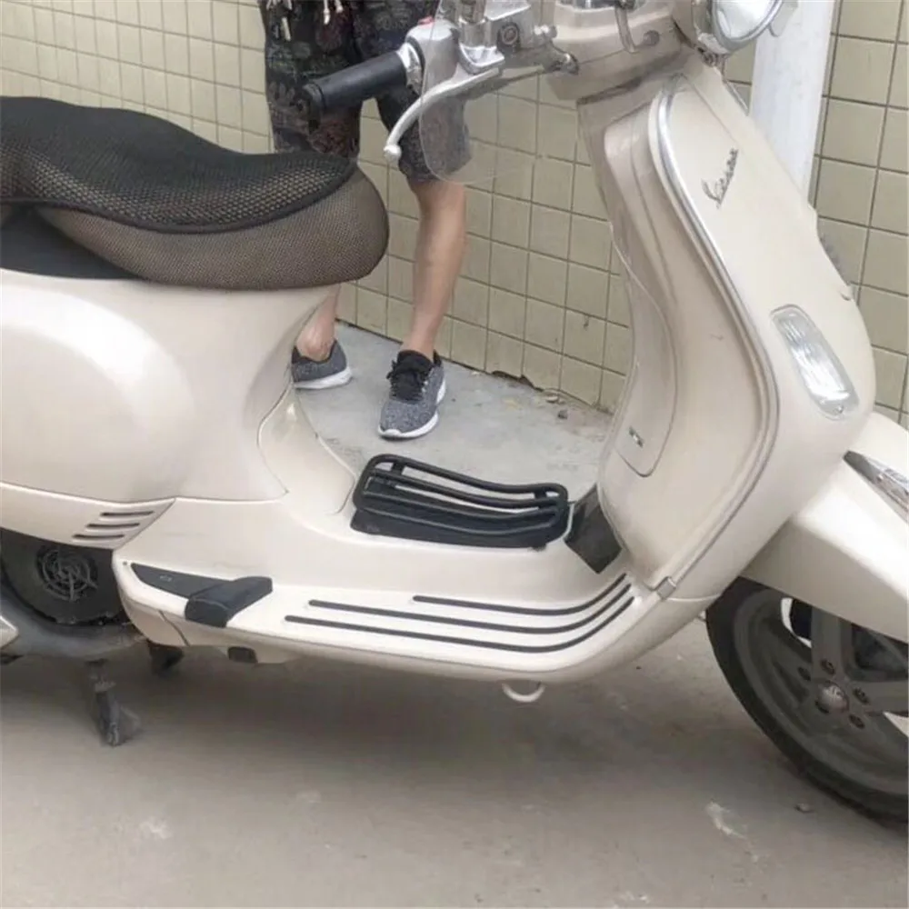 Черная мотоциклетная алюминиевая педаль задняя багажная полка Кронштейн Держатель для Vespa GTS 300 аксессуары модифицированные