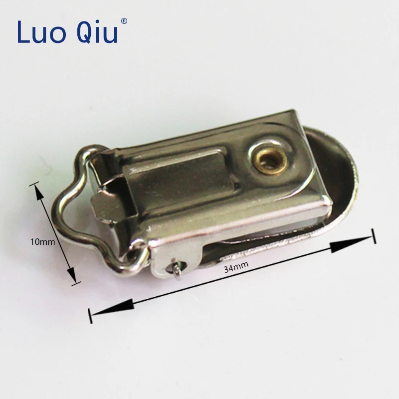 Luo Qiu (30 шт./лот) 10 мм Металлические Серебряные Зажимы для одежды с пластиковыми