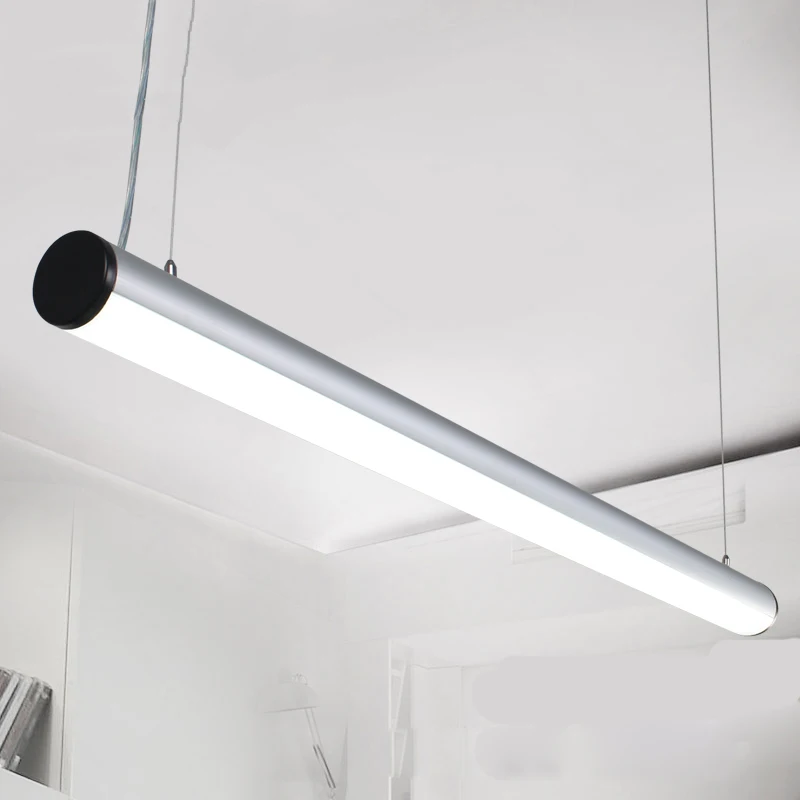 Modern LED Acryl Office Pendant Lamp Simple Dining Room Light Conference Chandelier Living Study Chip | Освещение