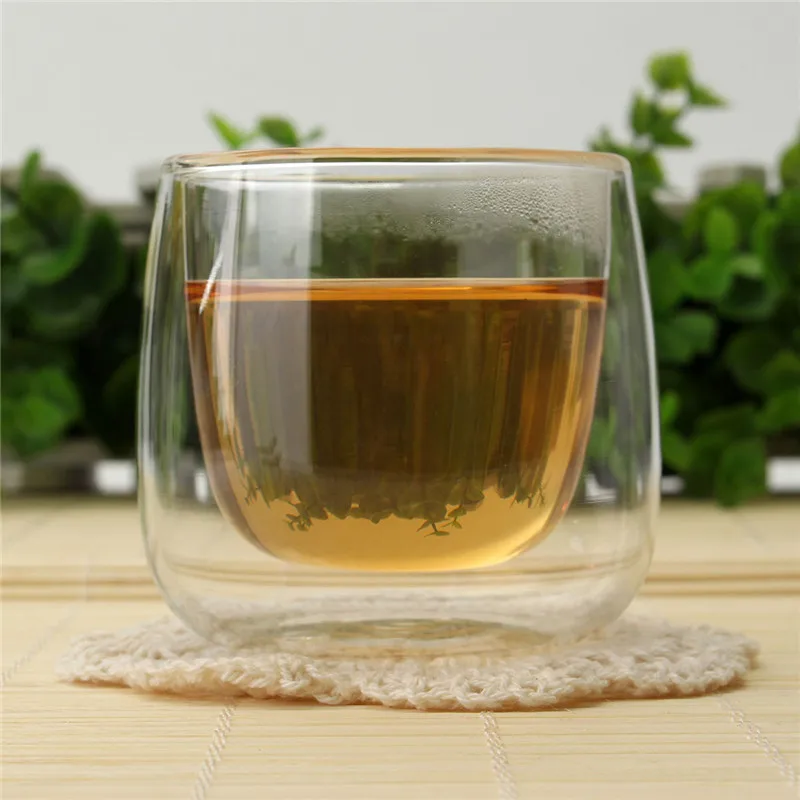 KCASA 1 шт. ясно двойной Слои изоляцией Вода Кофе Стекло Кубок теплоизоляция