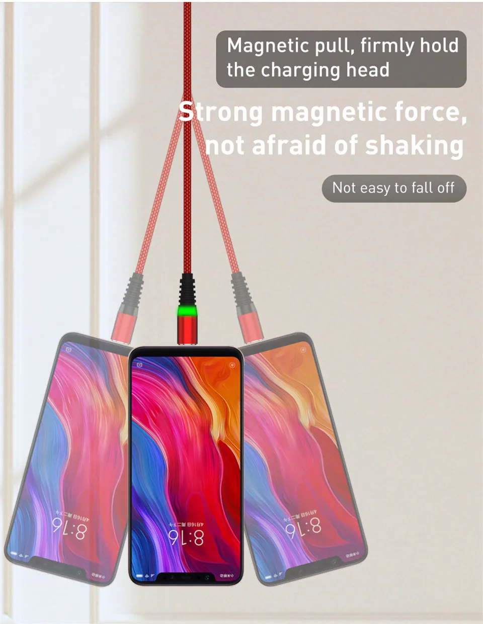 USLION 1 м светодиодный магнитный кабель usb type C кабель для iPhone Xs Max XR 8 7 6 Магнитный зарядный Micro USB кабель зарядный провод шнур USB C
