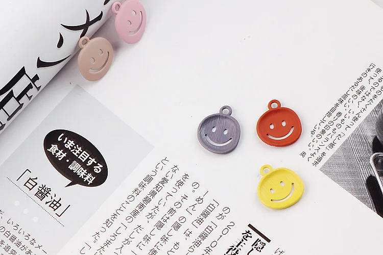 Металлический браслет Kawaii Smiley Face Charms 10 шт./лот | Украшения и аксессуары