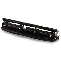 white Hole punch Deli офисный стол с 4 отверстиями ручной перфоратор стол 6 мм четыре отверстия 10 листов/80 г Дырокол/офисный вкладыш A4 бумага для переплета документов Дырокол - Цвет: white Hole punch