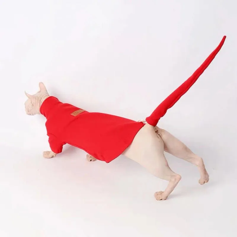 Одежда для животных Hairless Cat Сфинкс Кошка Осень Зима Леггинсы женщин стрейч