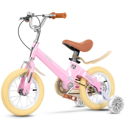 16 inch pink A 1" 14" 1" 18" Детский велосипед, детский велосипед для мальчиков и девочек 2-6-8-10 лет, детский велосипед с педалью, ходунки - Цвет: 16 inch pink A